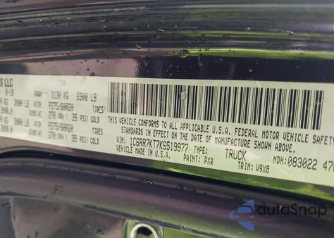 2019 Ram 1500 Classic Express 4X4 5'7 Box из США, поврежденный, VIN 1C6RR7KT7KS519977